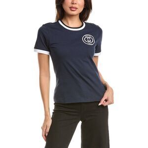 Gucci Womens  70S T-Shirt, Navy